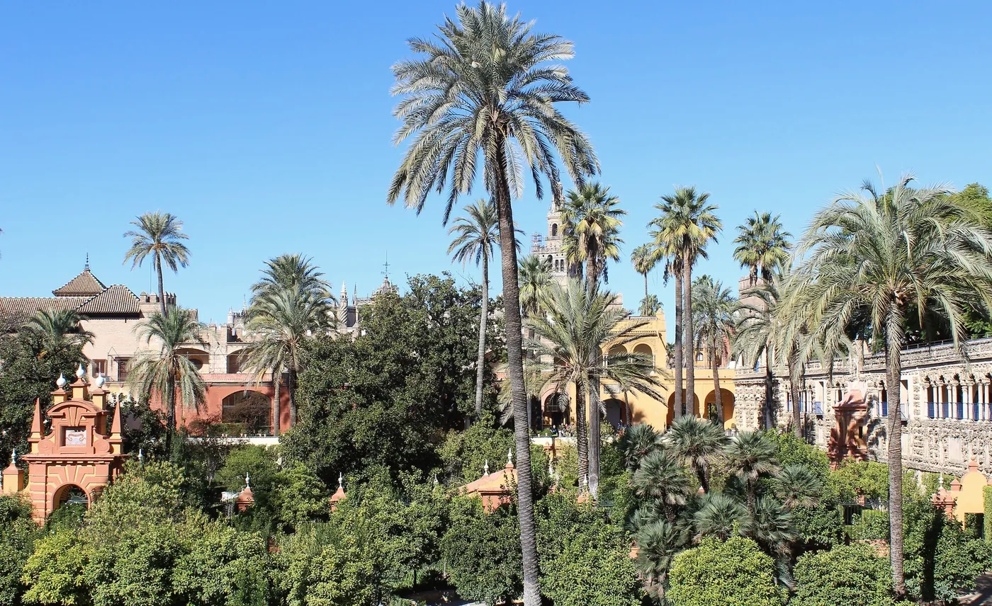The gardens of the Royal Alcázar of Seville