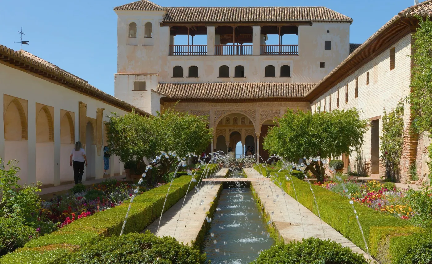 The Generalife gardens of the Alhambra, Granada