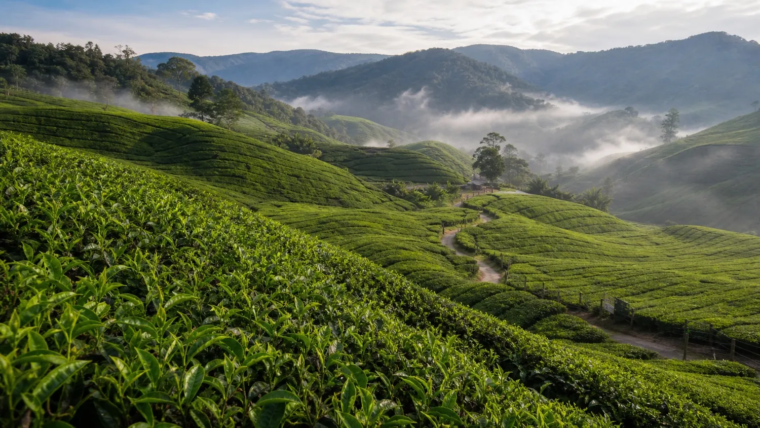 Tea plantations in the Cameron Highlands