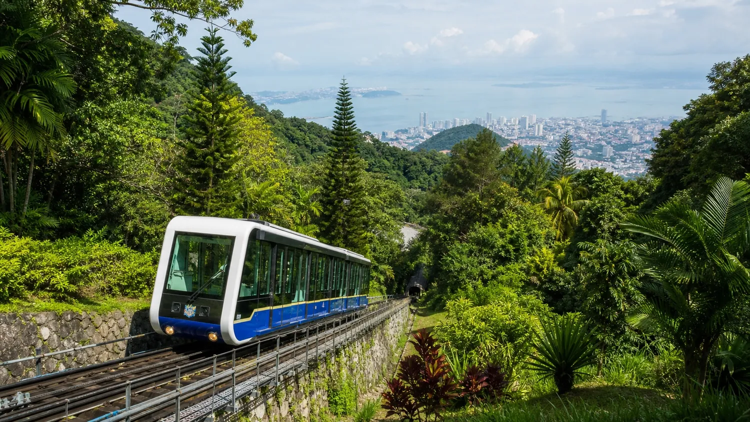 The Penang Hill funicular