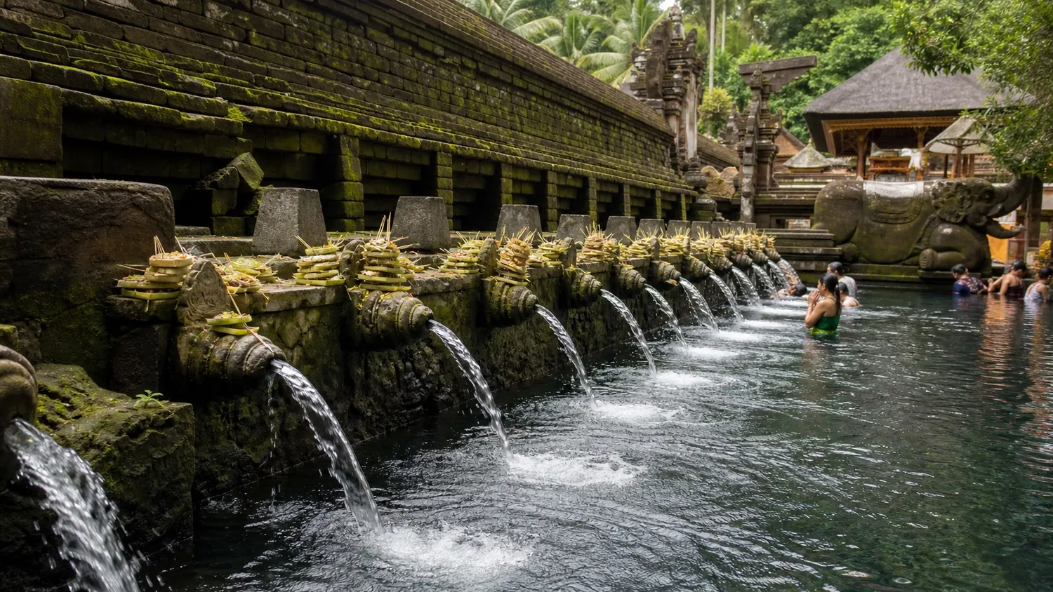 The Tirta Empul water temple, Bali