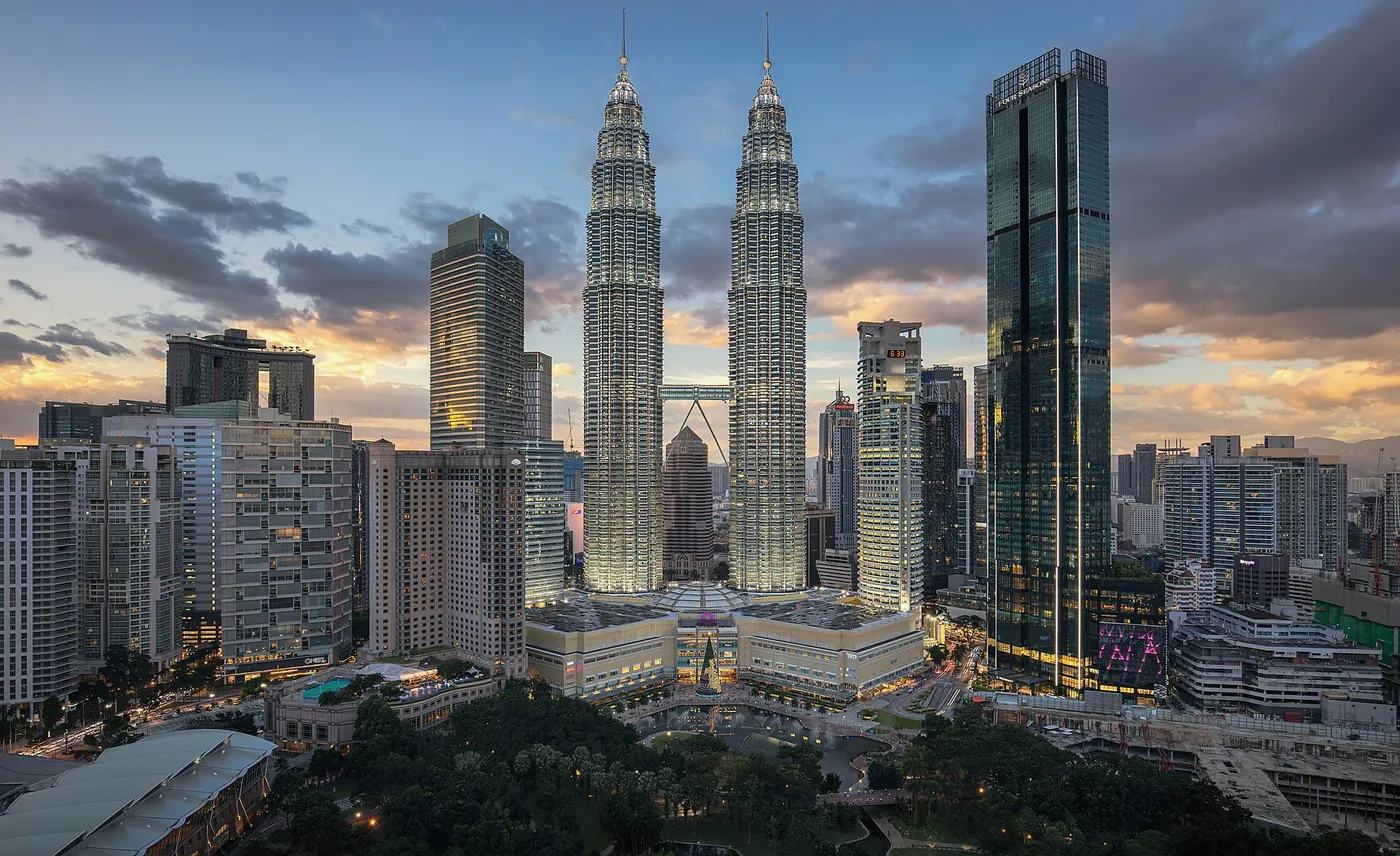 The Petronas Twin Towers, Kuala Lumpur